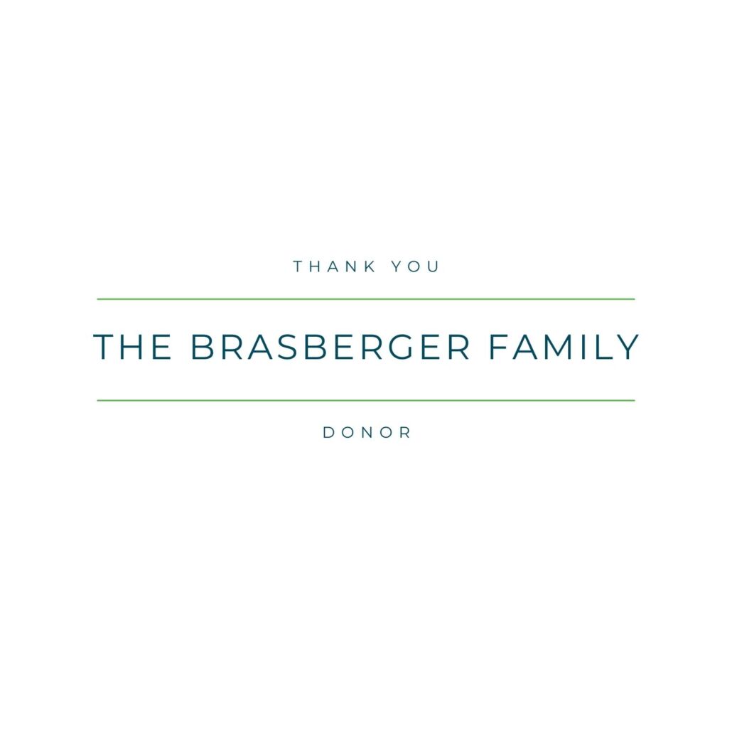 GSF Giving Tuesday Graphic Donor Thank You: The Brasberger Family